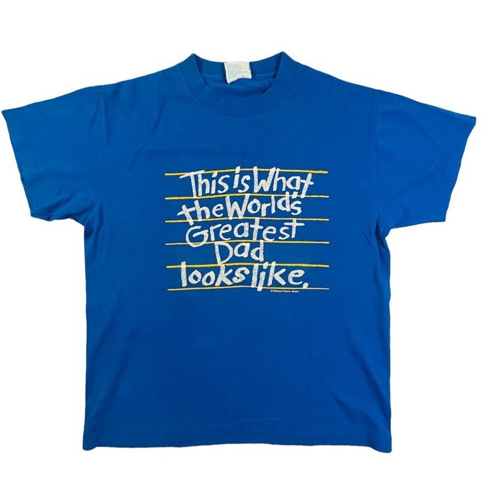 Vintage single stitch "This is what the world's greatest dad looks like" t-shirt